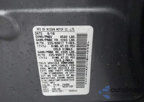 2019 Nissan Rogue S from USA, damaged, VIN JN8AT2MT2KW267009